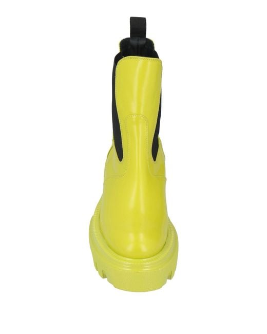 MSGM Yellow Ankle Boots