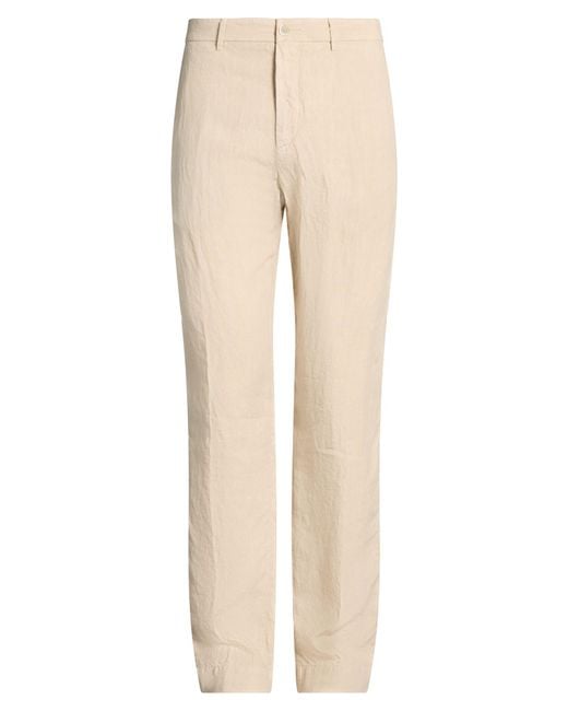 120% Lino Natural Trouser for men