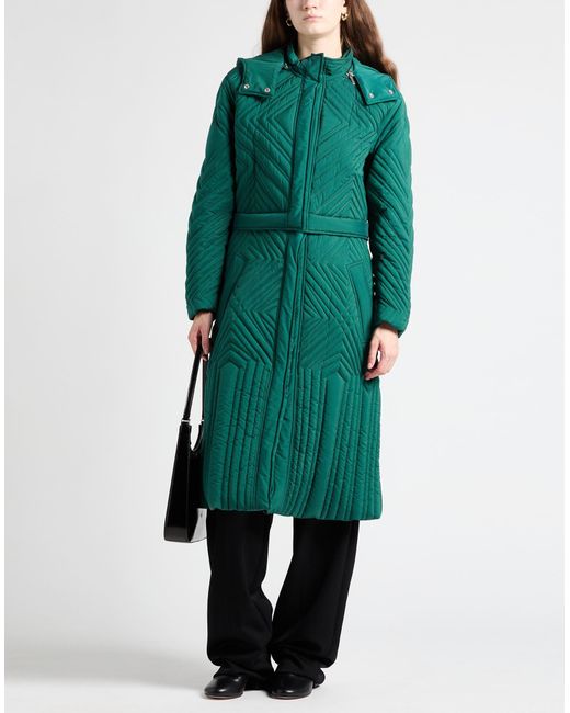 Alberta Ferretti Green Coat Polyamide, Polyester