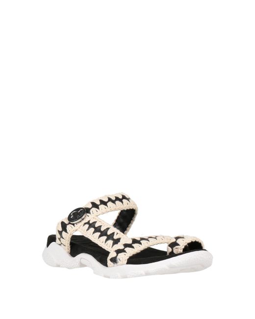 Mou White Thong Sandal