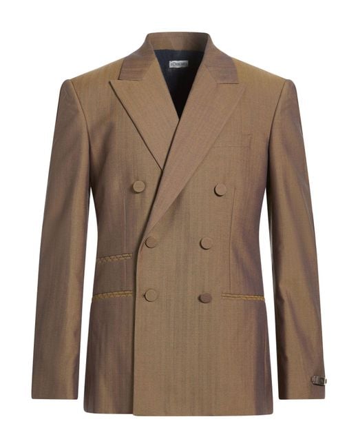 Burberry Brown Blazer Virgin Wool for men