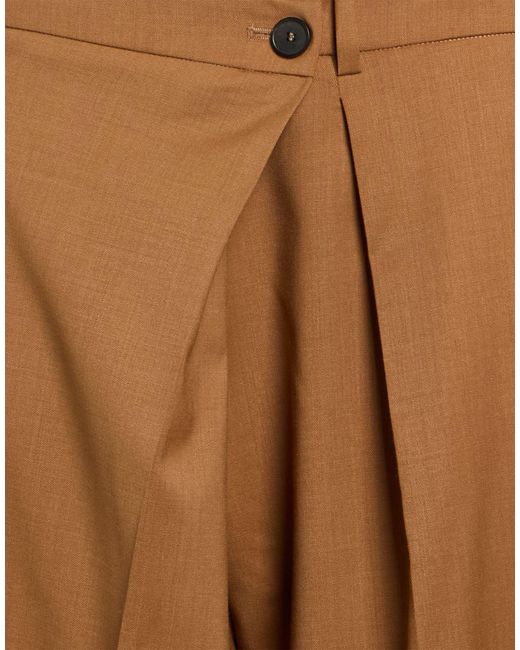 Tela Brown Pants Polyester, Virgin Wool, Elastane