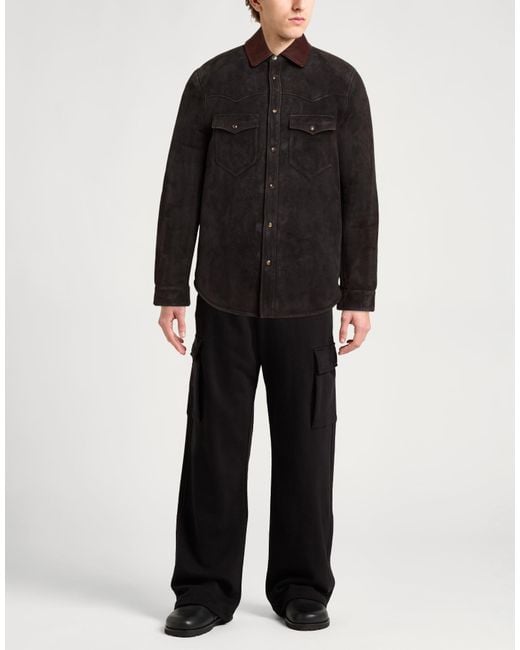Fortela Black Dark Jacket Leather for men