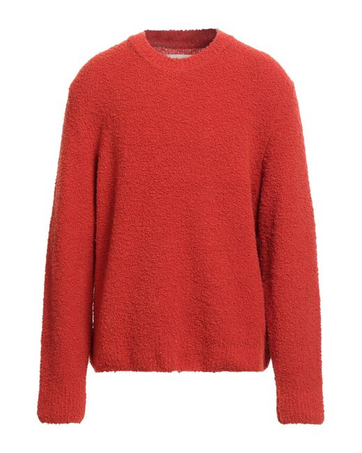 Gant Red Sweater Wool, Recycled Wool, Recycled Polyamide, Polyamide for men