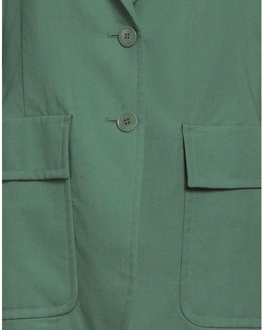 Weekend by Maxmara Green Blazer Cotton, Linen