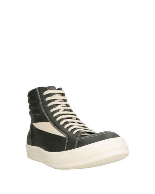 Rick Owens Black Sneakers Leather for men