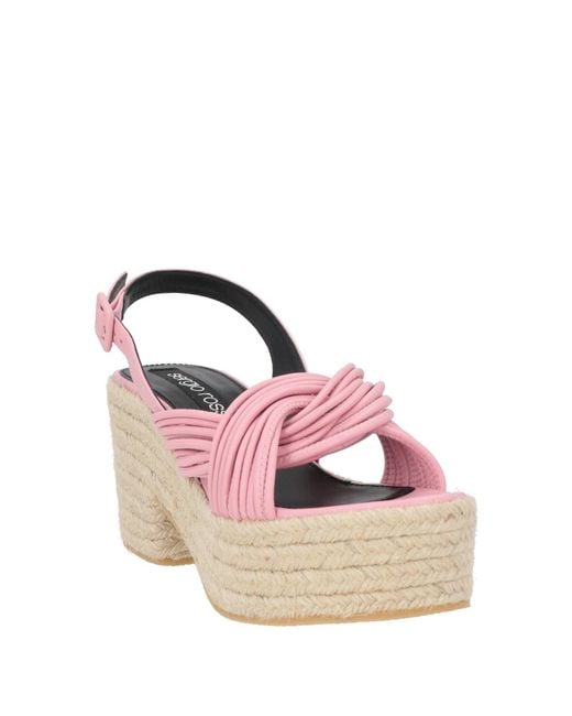 Espadrilles Sergio Rossi en coloris Pink