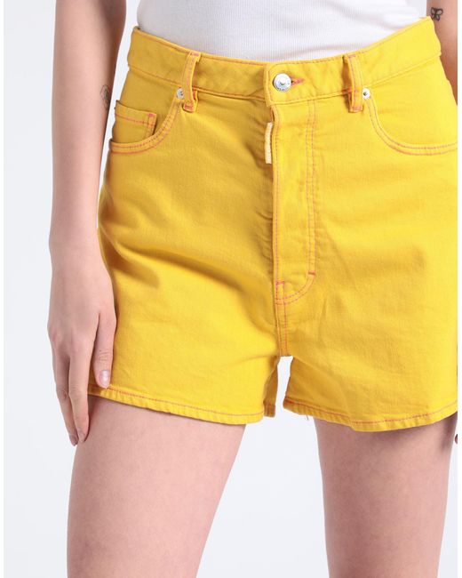 DSquared² Yellow Denim Shorts