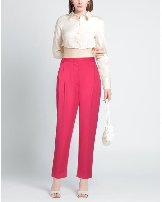 Harris Wharf London Red Trouser