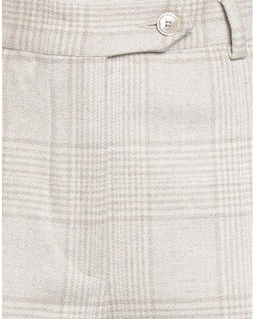 Kiton White Pants Wool, Cashmere