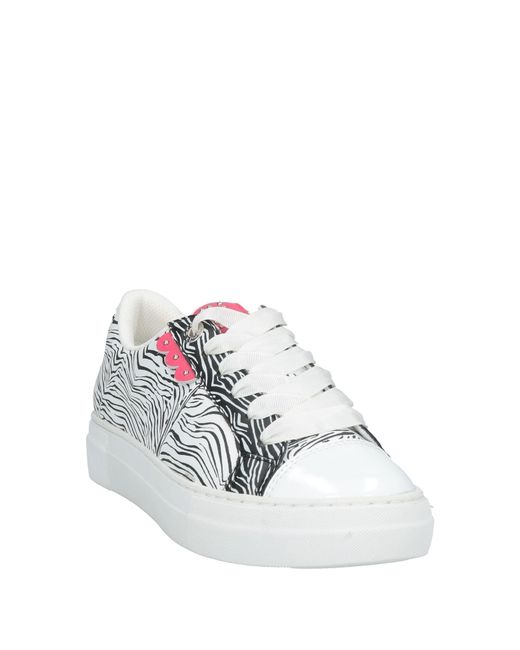 Manila Grace White Sneakers Leather