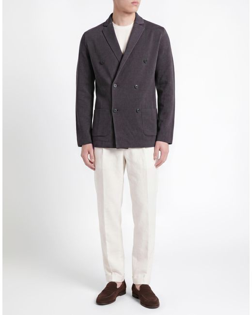 FILIPPO DE LAURENTIIS Blue Blazers for men