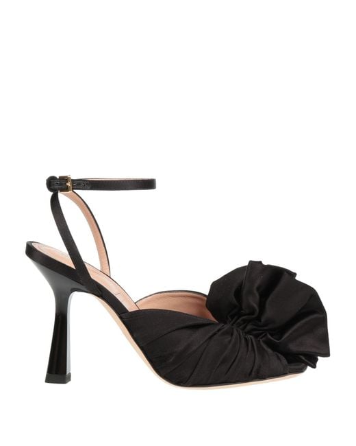 Alberta Ferretti Black Sandals Textile Fibers
