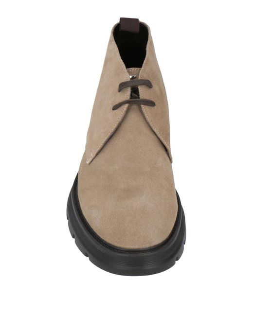 Alberto Guardiani Brown Khaki Ankle Boots Leather for men