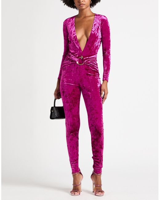 Pinko Pink Jumpsuit Polyester, Elastane