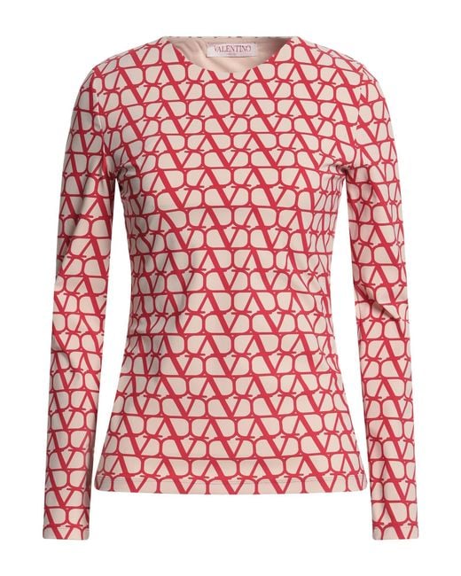 Valentino Garavani Red T-Shirt Polyamide, Elastane