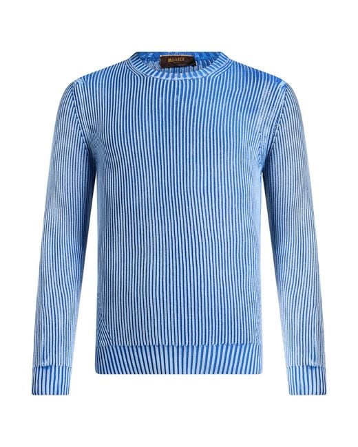 Pullover Moorer de hombre de color Blue