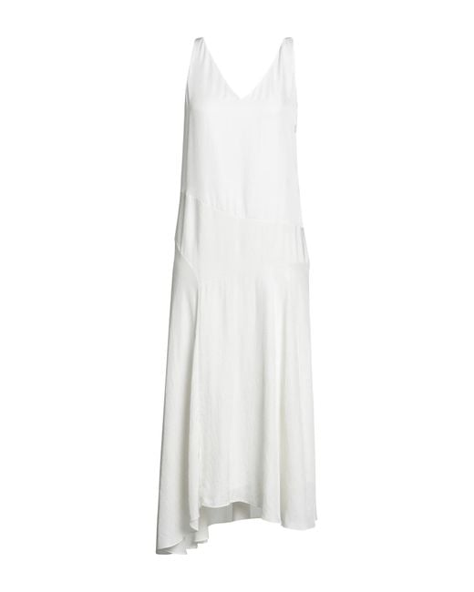 Vestido midi Theory de color White
