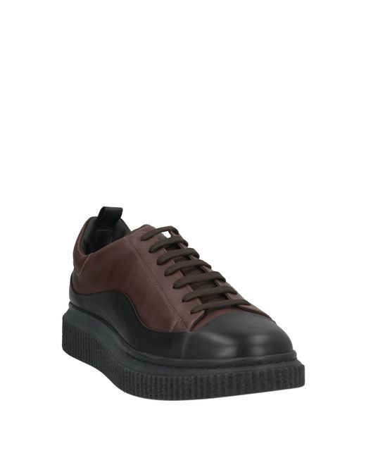 Officine Creative Brown Dark Sneakers Leather for men