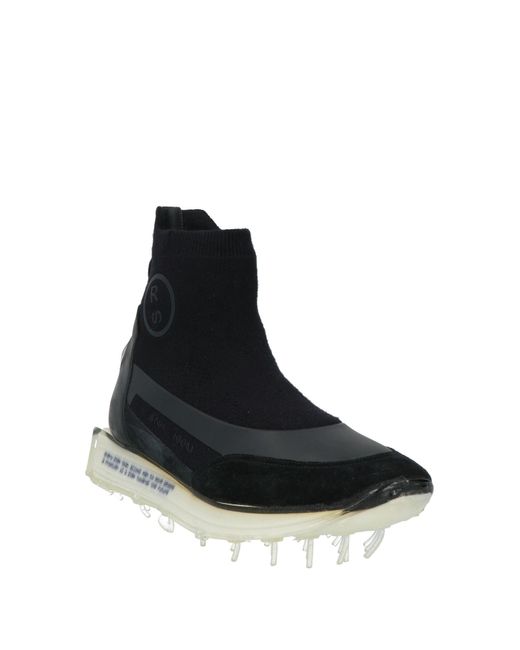 RBRSL RUBBER SOUL Black Sneakers Leather, Textile Fibers for men