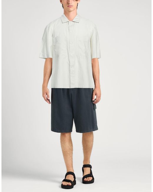 Lemaire White Light Shirt Cotton, Silk for men