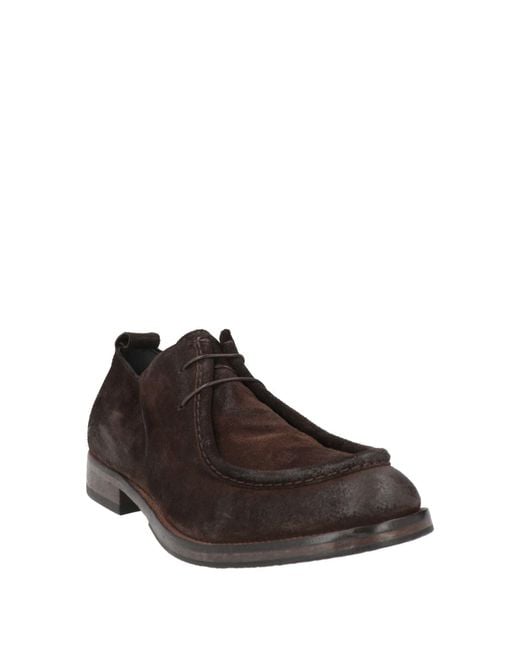 Moma Brown Lace-Up Shoes Leather for men