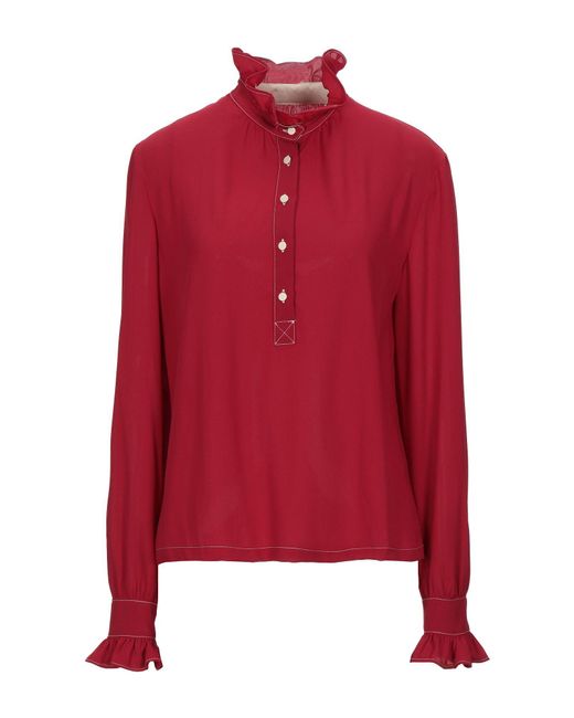..,merci Camicia da donna di colore rosso ..,merci Camicia da donna di colore rosso