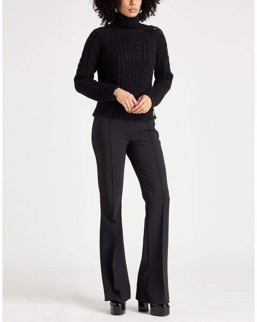 Elisabetta Franchi Black Turtleneck Acrylic, Alpaca Wool, Polyamide, Polyester
