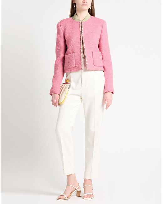 Max Mara Pink Jacket Virgin Wool, Polyamide