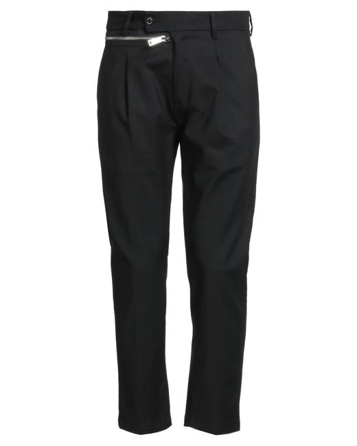 G2 Firenze Black Pants Cotton, Polyamide, Elastane for men