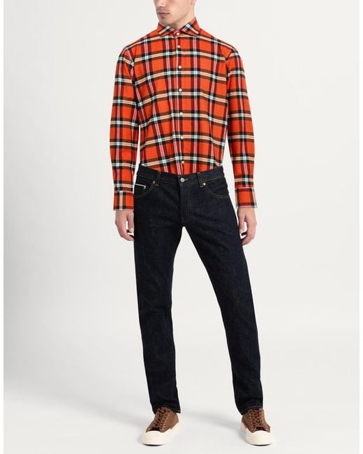 Tintoria Mattei 954 Red Shirt for men