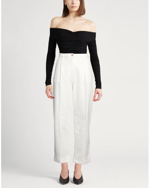 Etro White Trouser