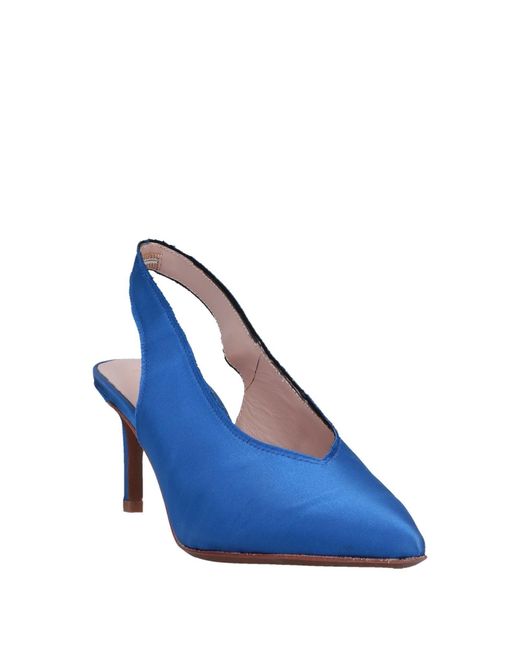 Lola Cruz Blue Bright Pumps Textile Fibers