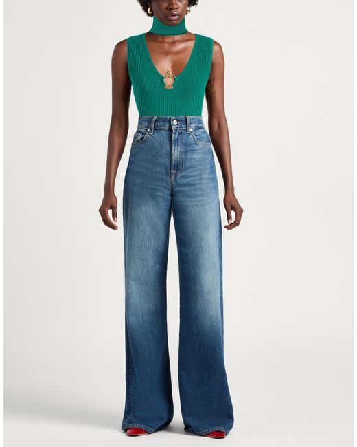 Just Cavalli Green Turtleneck