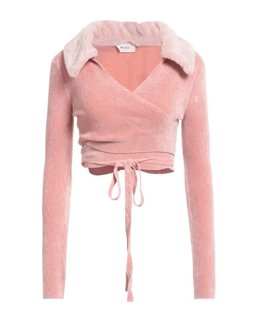 ViCOLO Pink Wrap Cardigans