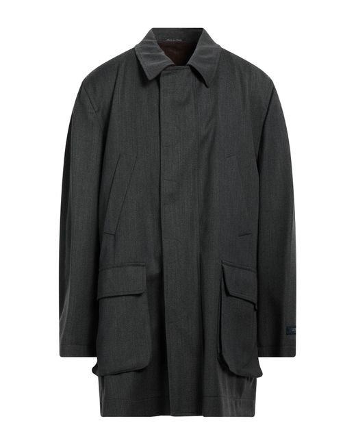 Lubiam Gray Overcoat & Trench Coat for men