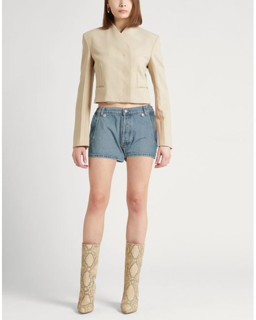 Coperni Blue Denim Shorts Cotton