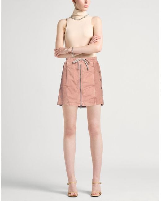 Rick Owens Pink Mini Skirt