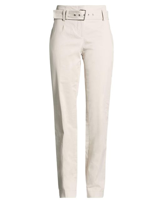 Alberta Ferretti Natural Light Pants Cotton, Elastane