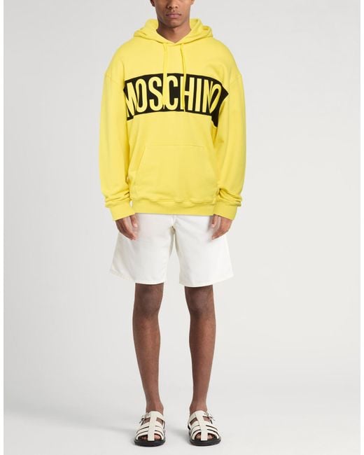 Moschino Yellow Sweatshirt for men