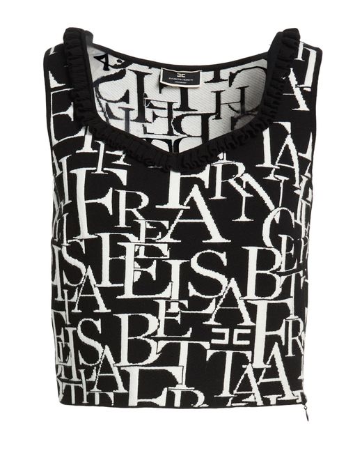 Top Elisabetta Franchi de color Black