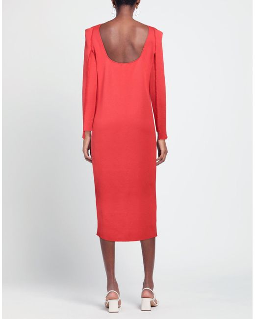 Liviana Conti Red Midi Dress