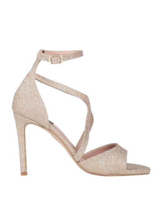 Islo Isabella Lorusso Metallic Sandals Textile Fibers