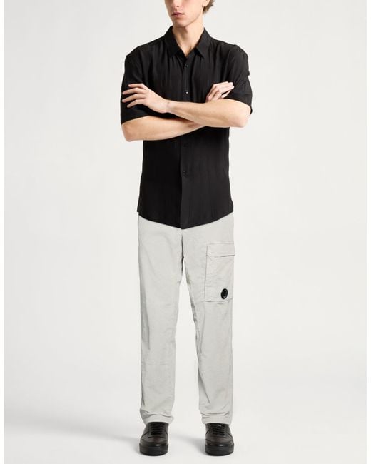 C P Company Gray Pants Cotton, Elastane for men