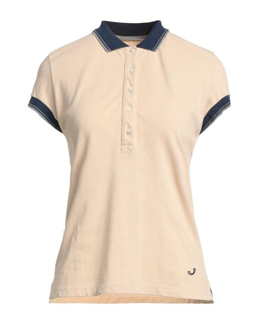 Jacob Cohen Natural Polo Shirt Cotton, Elastane