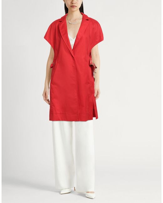 Herno Red Overcoats & Trench Coats