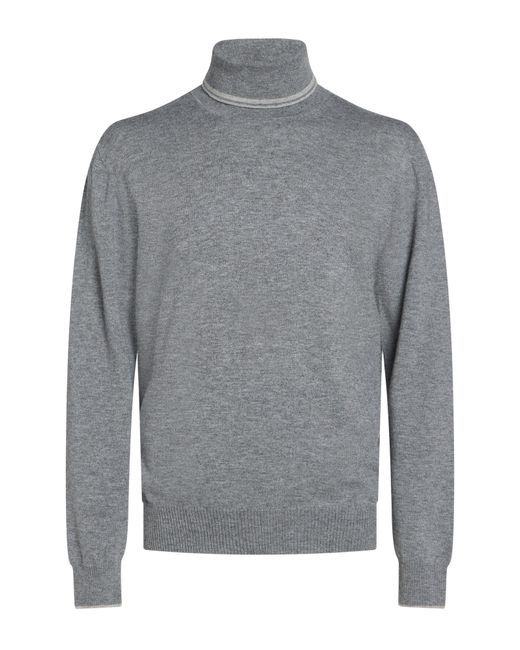 Alpha Studio Gray Turtleneck for men