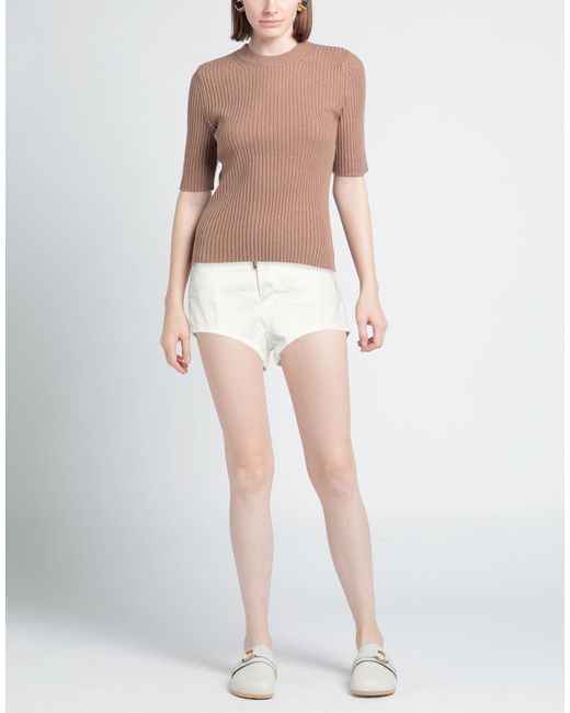 DSquared² White Denim Shorts