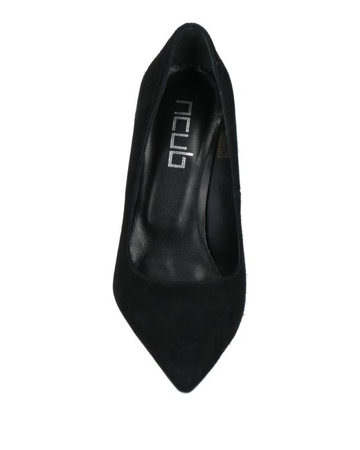 NCUB Black Pumps Leather