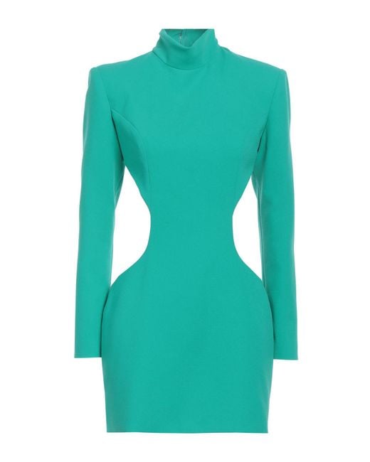 Monot Blue Mini Dress Polyester